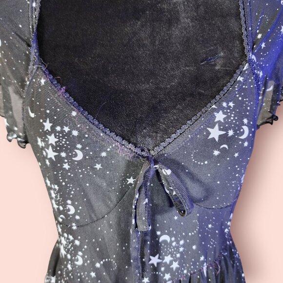 Urban outfitters Celestial Mesh Mini Babydoll romper grunge whimsigoth witchy - Picture 3 of 7